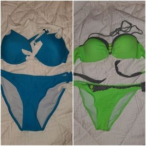 Blue and Lime Bikini
